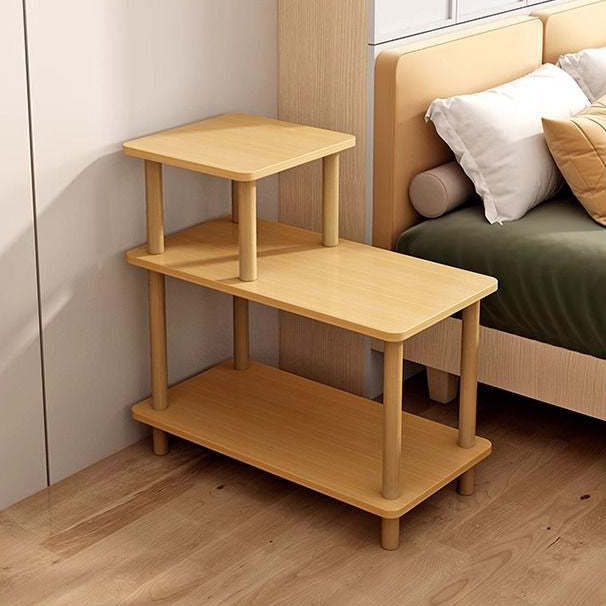 Minimalist Wooden 3-Tier Side Table
