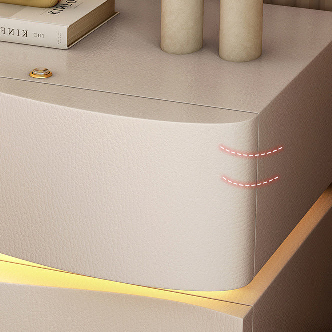 Minimalist Ambiance Light Wood Nightstand — 3 / Milky Coffee Color