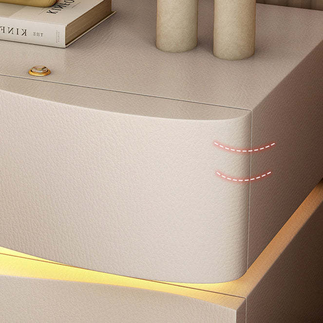 Minimalist Ambiance Light Wood Nightstand — 3 / Milky Coffee Color