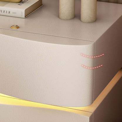 Minimalist Ambiance Light Wood Nightstand — 3 / Milky Coffee Color