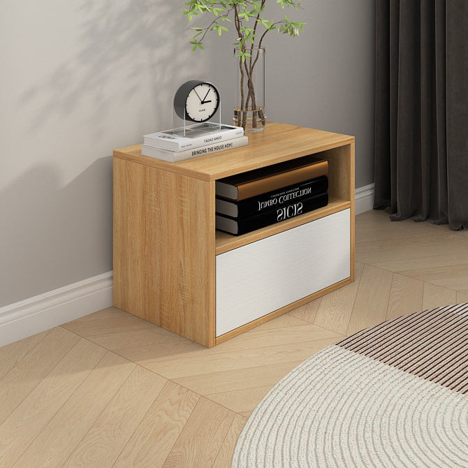 Minimalist Solid Wood 2-Drawer Nightstand