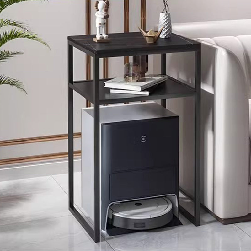 Luxury Metal Rock Slab End Table