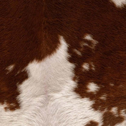 Vintage Cow Wood Veneer 2-Tier End Table