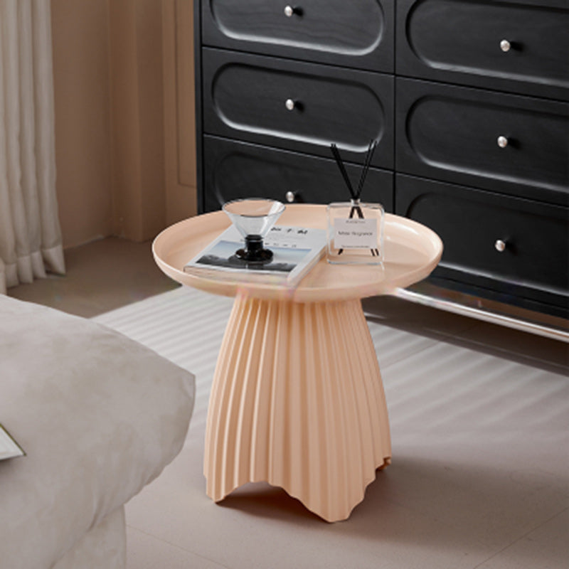Scandinavian Lace Base Plastic End Table