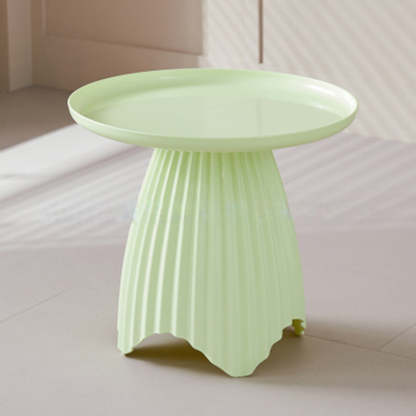 Scandinavian Lace Base Plastic End Table