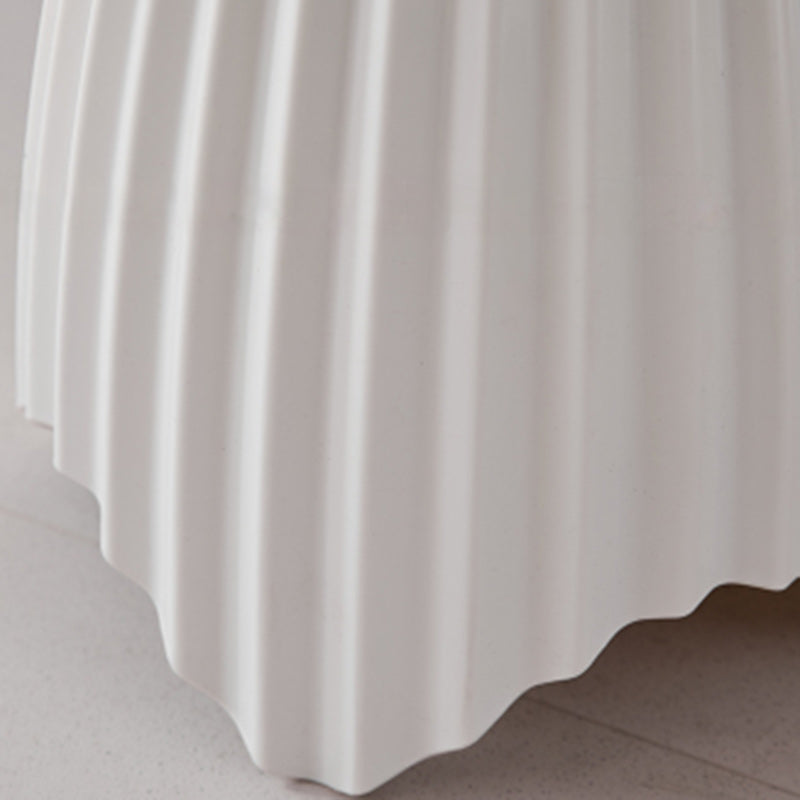 Scandinavian Lace Base Plastic End Table