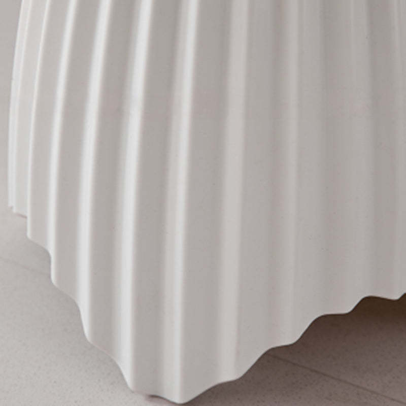 Scandinavian Lace Base Plastic End Table