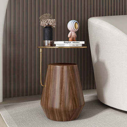 Stainless Steel Marble Wood Coffee Table
