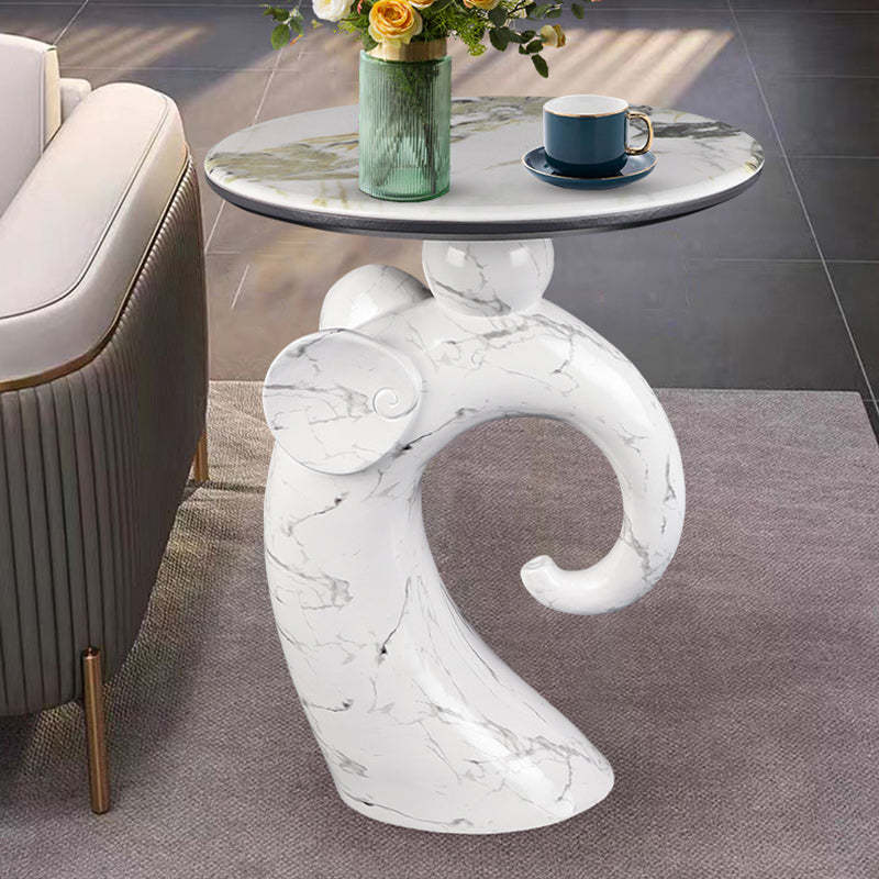 Brass resin brass glass elephant rock coffee tables - art deco
