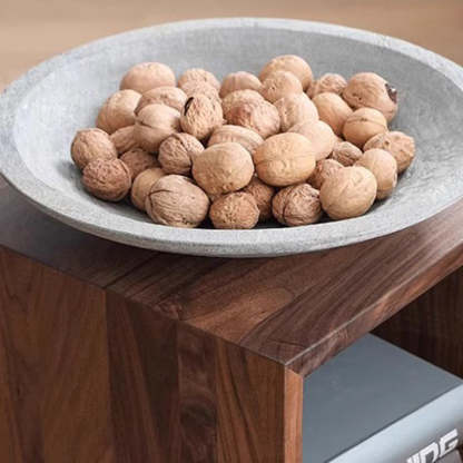 Minimalist Rotatable Wood Iron End Table