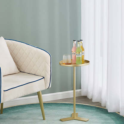 Scandinavian Triangle Iron Side Table