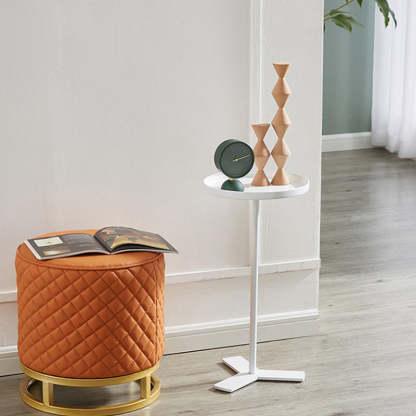 Scandinavian Triangle Iron Side Table