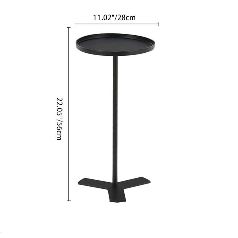 Scandinavian Triangle Iron Side Table