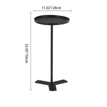 Scandinavian Triangle Iron Side Table