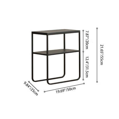 Minimalist Iron Stainless Steel End Table