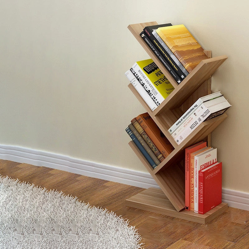 Contemporary Tree Wood Bookshelf