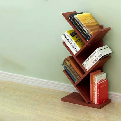 Contemporary Tree Wood Bookshelf