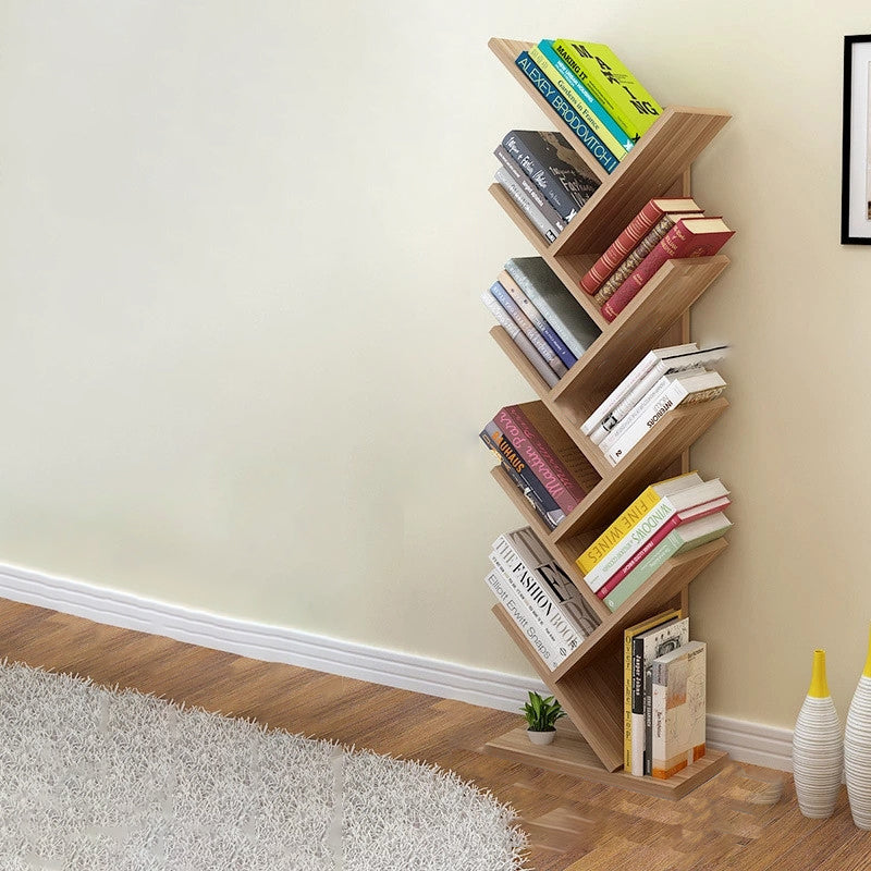 Contemporary Tree Wood Bookshelf