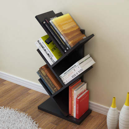 Contemporary Tree Wood Bookshelf — 5 / Original Wood Color