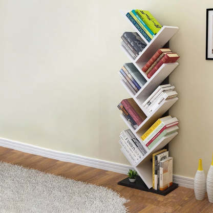 Contemporary Tree Wood Bookshelf