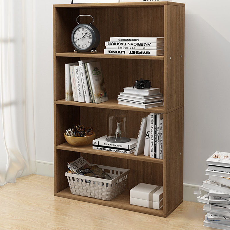 Minimalist Rectangular Wood Bookshelf 2-5 Tier