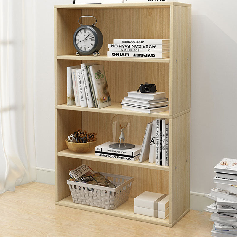 Minimalist Rectangular Wood Bookshelf 2-5 Tier