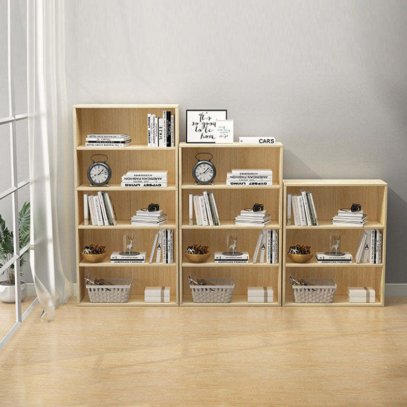 Minimalist Rectangular Wood Bookshelf 2-5 Tier
