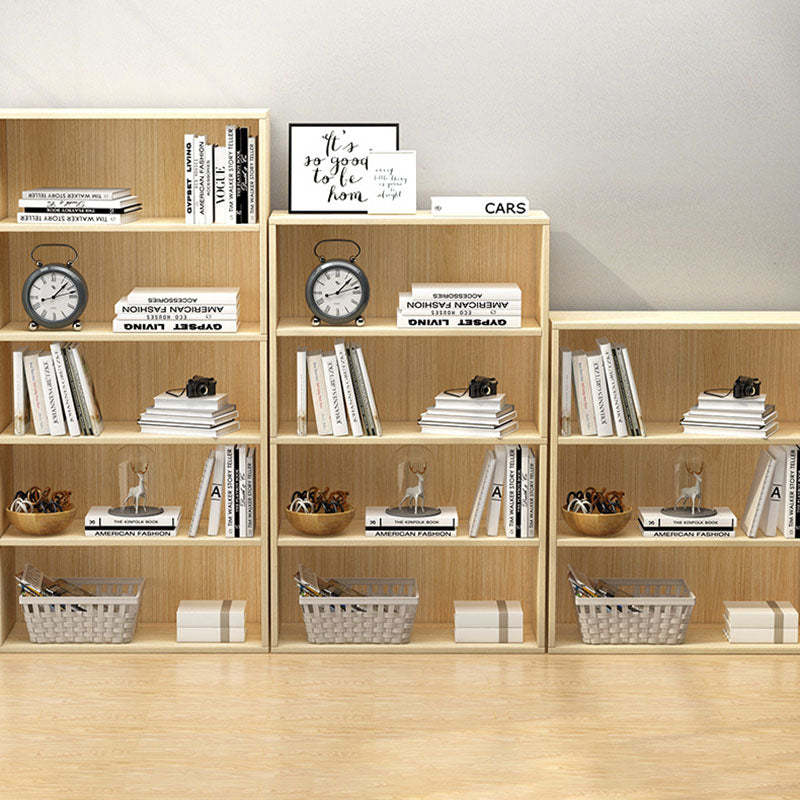 Minimalist Rectangular Wood Bookshelf 2-5 Tier
