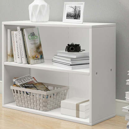 Minimalist Rectangular Wood Bookshelf 2-5 Tier