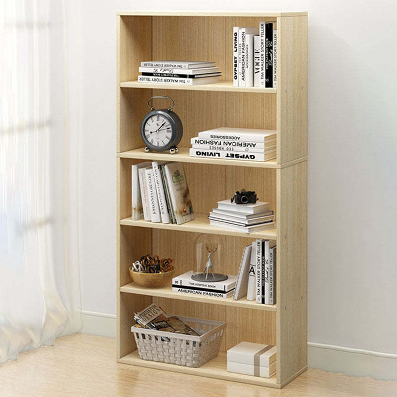 Minimalist Rectangular Wood Bookshelf 2-5 Tier — 2 / White