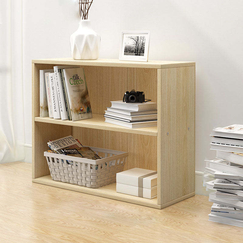 Minimalist Rectangular Wood Bookshelf 2-5 Tier — 5 / White