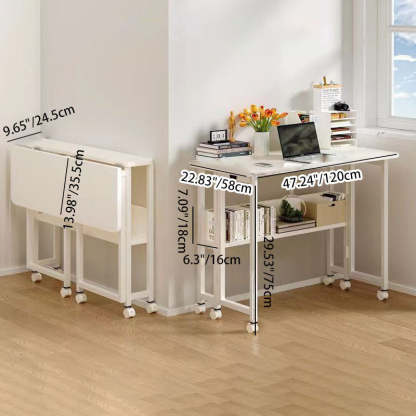 Minimalist Foldable Wood Panel Desk