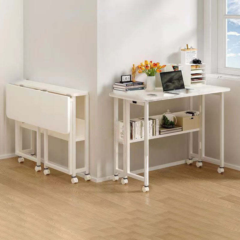 Minimalist Foldable Wood Panel Desk — A