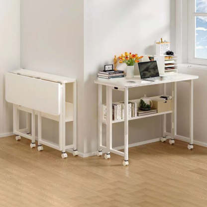 Minimalist Foldable Wood Panel Desk — A