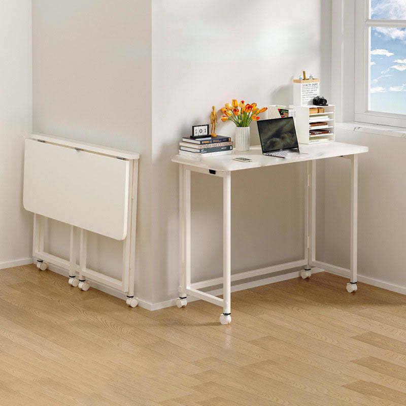 Minimalist Foldable Wood Panel Desk — A