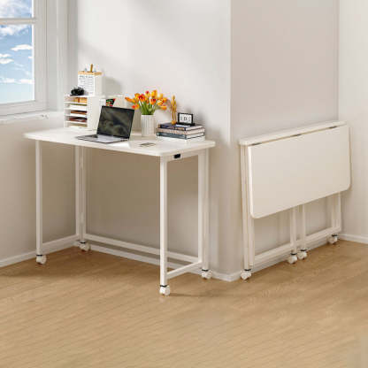 Minimalist Foldable Wood Panel Desk