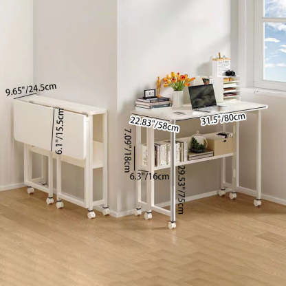 Minimalist Foldable Wood Panel Desk