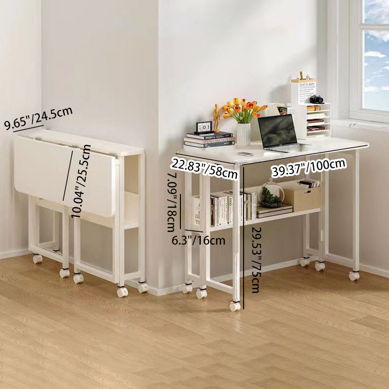 Minimalist Foldable Wood Panel Desk