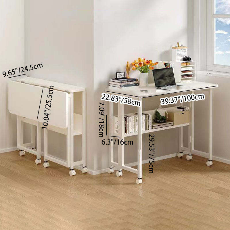 Minimalist Foldable Wood Panel Desk