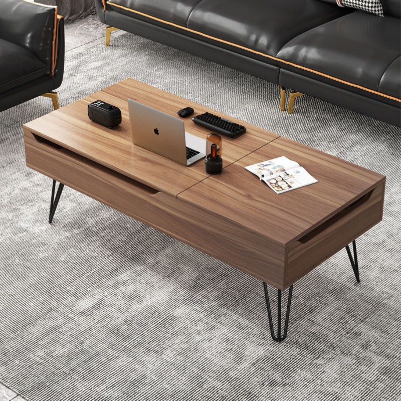 Liftable Wood Storage Coffee Table