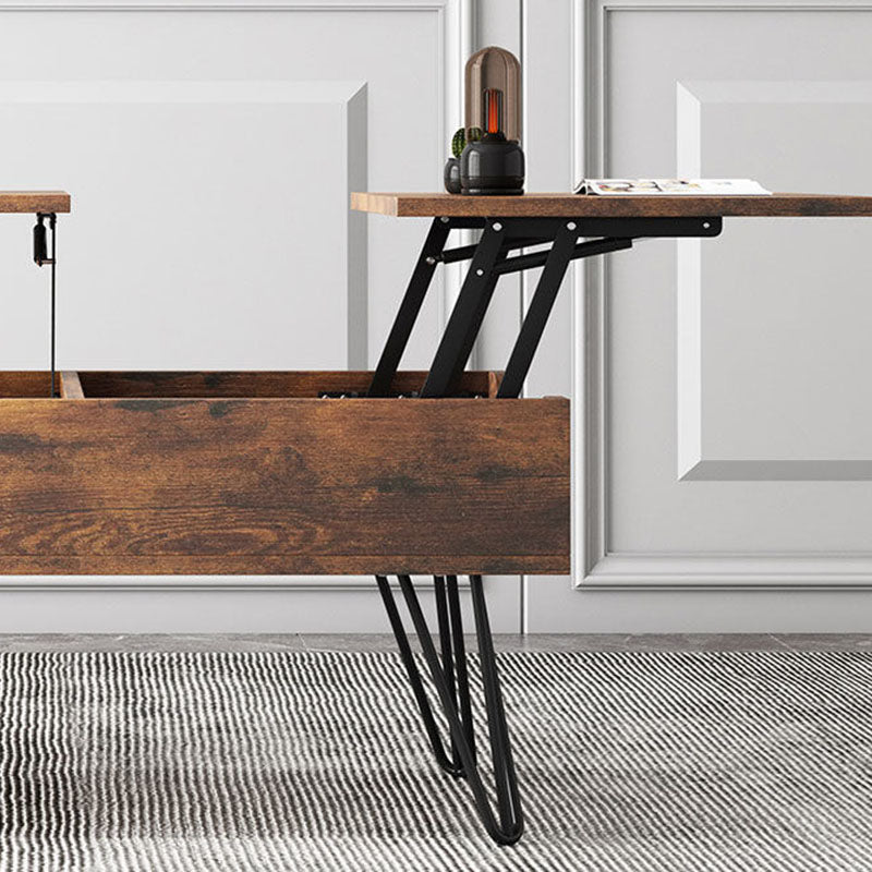 Liftable Wood Storage Coffee Table
