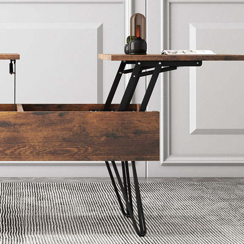 Liftable Wood Storage Coffee Table