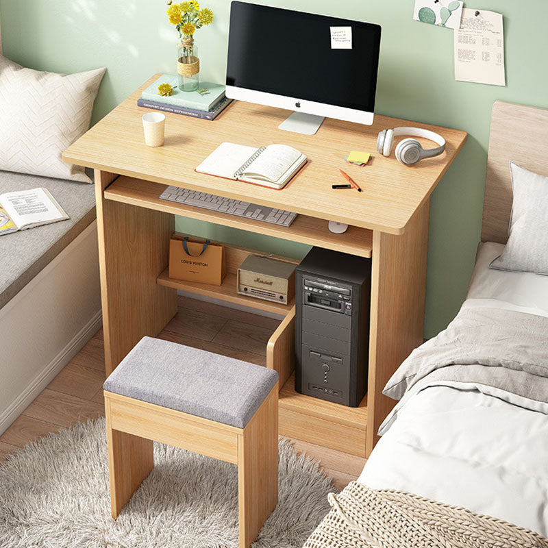 Lighom minimalist desk 3-tier natural desks — 27.56" L x 15.75" W x 27.95" H