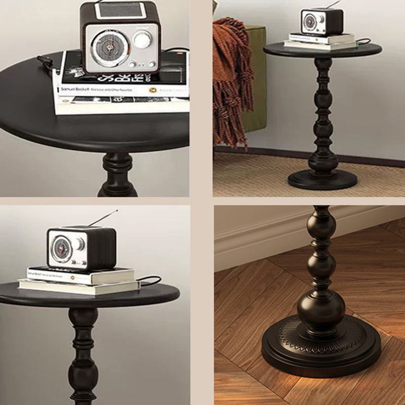 Vintage Cylinder Iron End Table