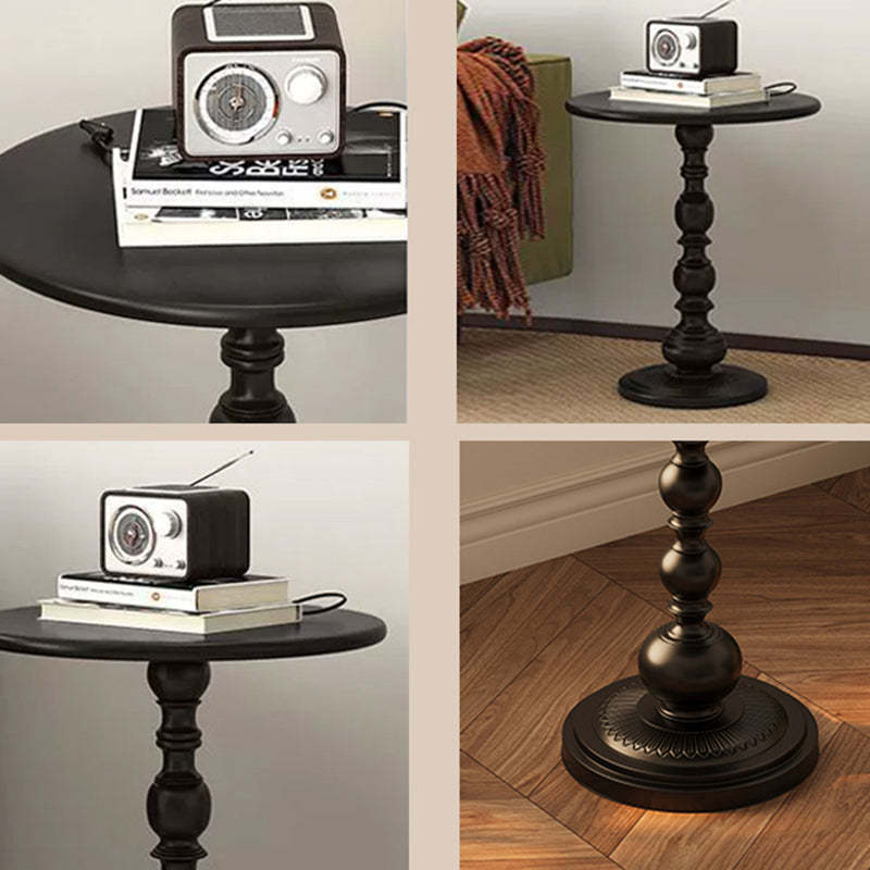 Vintage Cylinder Iron End Table