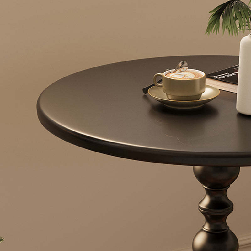 Vintage Cylinder Iron End Table