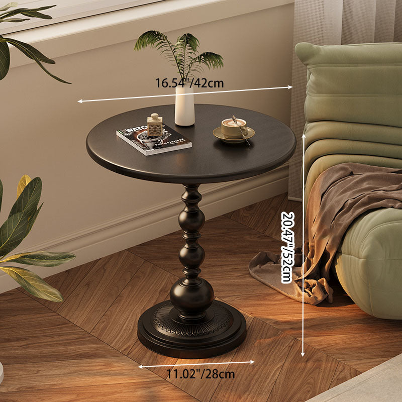 Vintage Cylinder Iron End Table