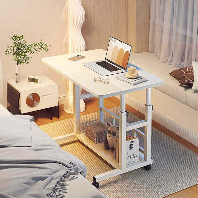 Nordic movable end gray steel end & side tables, Lighom — 23.62" L x 15.75" W x 27.17" H / White / White