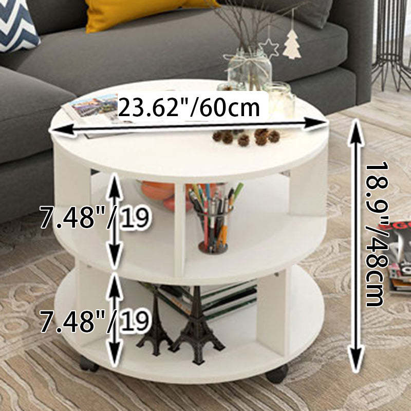 Scandinavian Column Density 3-Tier Side Table