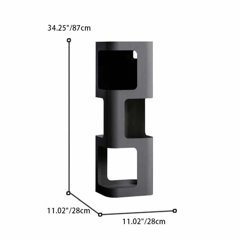 Scandinavian Cream Carbon Steel Side Table 3-Tier